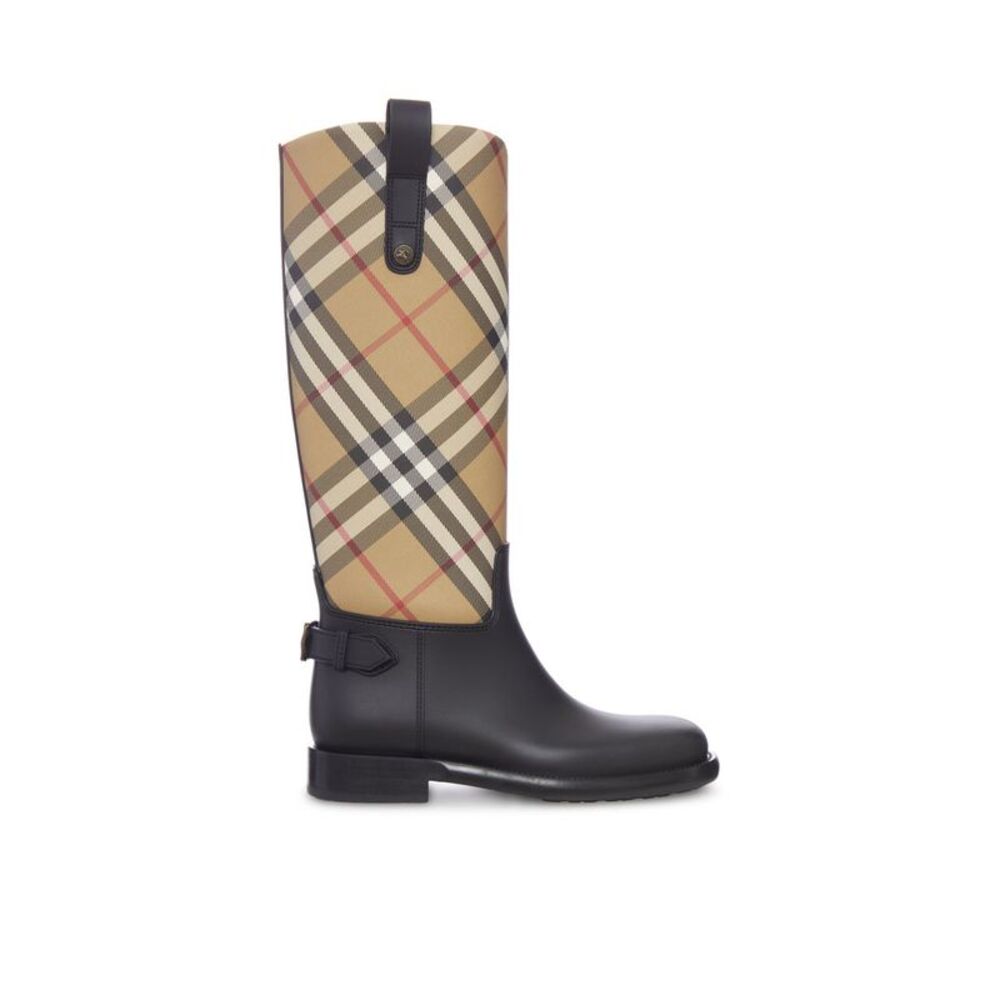Burberry Women Rainboots Equestrian Check